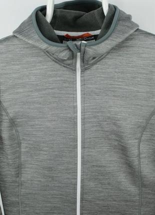 Якісна толстовка худі ortovox merino inside fleece melange gray hoodie women's4 фото