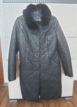 Стеганое зимнее пальто,размер s-m (44)