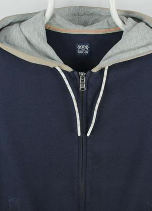 Світшот без рукавів жилетка boggi milano vest hooded sweatshirt stretch blue2 фото