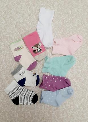 Носочки детские на возраст от рождения до 6 месяцев