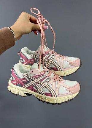 Asics gel-kahana 8 white/pink marathon running