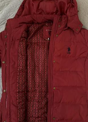 Куртка u.s. polo assn зимняя, размер с-м в красивом состоянии, пух/перо3 фото