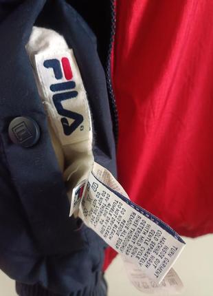 Fila винтажный пуховик куртка двусторонней10 фото