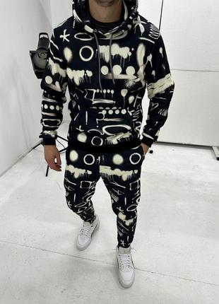 Спортивный костюм утепленный60-м костюм трехнитка на флисе