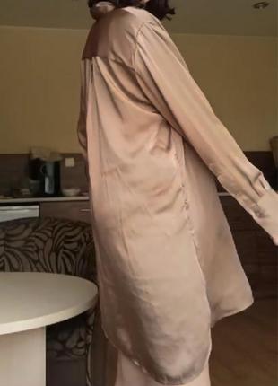Туника (платье) женская h&m цвет капучино7 фото
