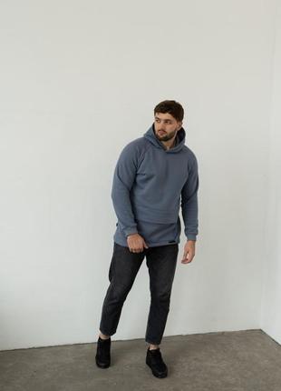 Худі south basic fleece gray4 фото