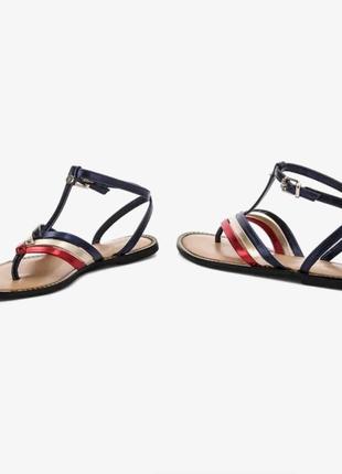 💯% натуральная кожа сандалии босоножки оригинал tommy hilfiger2 фото