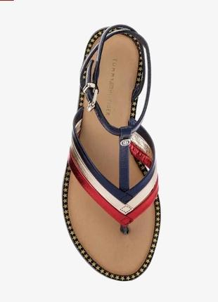 💯% натуральная кожа сандалии босоножки оригинал tommy hilfiger3 фото