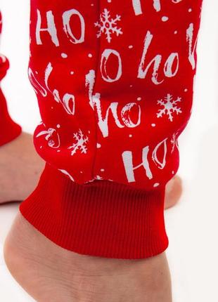 Новорічна тепла піжама family look, піжама новорічна для всієї сім'ї, тёплая пижама новогодняя для семьи5 фото