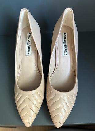 Туфлі беж karl lagerfeld