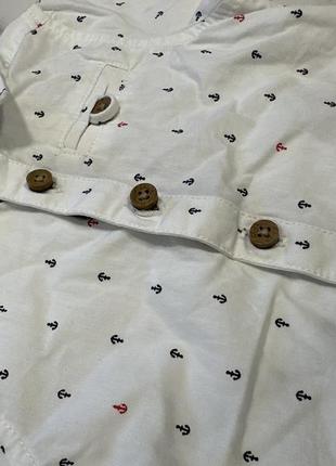Стильная рубашка с коротким рукавом primark, рубашечка, нарядная рубашечка2 фото