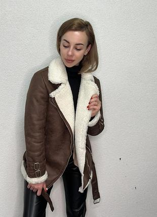 Авиатор в 4-х цветах. дубленка aviator