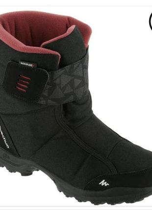 Quechua оригинал!  высокие зимние термо сапоги дутики ботинки черевики чоботи термосапоги р.40