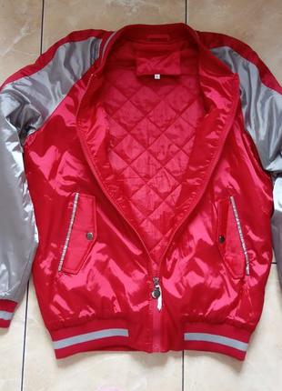 Стильная легкая куртка бомбер р. м/l италия, качество люкс4 фото