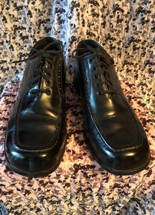 Кожаные  черные  туфли  "chori"  japah    42 р.2 фото