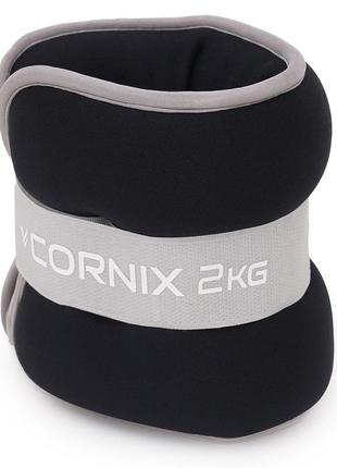Утяжелители-манжеты для ног и рук cornix 2 x 2 кг xr-02422 фото