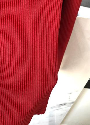 Evis американская брендовая красная кофточка в рубчик, размер xs4 фото