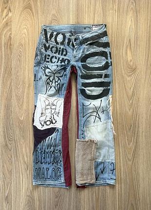 Женские кастомайз джинсы с нашивками g-star raw