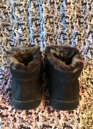 Зимние  мужские ботинки черного цвета из натурального нубука  - 43 р4 фото