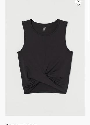 Спортивный кроп топ h&m размер xl 50
