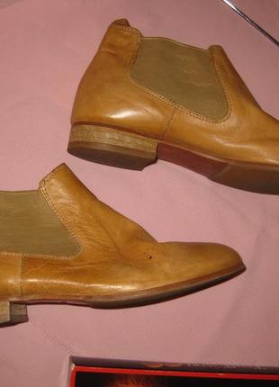 Зручні ботинки боти козаки чоботи челсі світлі натуральні шкіряні 36 vero cuoio км1816 демісезон