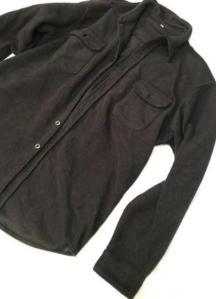 Рубашка теплая толстовка флисовая кофта р.xl 52-563 фото