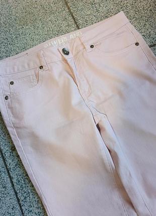 Нежно розовые джинсы скинны5 фото