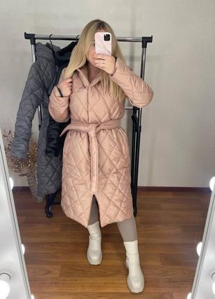 Женское зимнее пальто (42-52)7 фото
