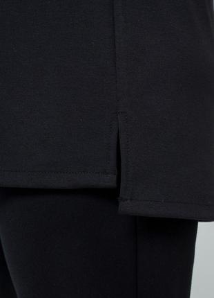 Фирменная женская теплая туника с абстрактным принтом для пышных форм4 фото