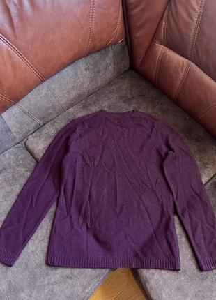 Шерстяной свитер джемпер dkny pure donna karan оригинальный фиолетовый4 фото