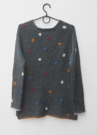 Вязаный свитер джемпер с  шерстью альпака2 фото