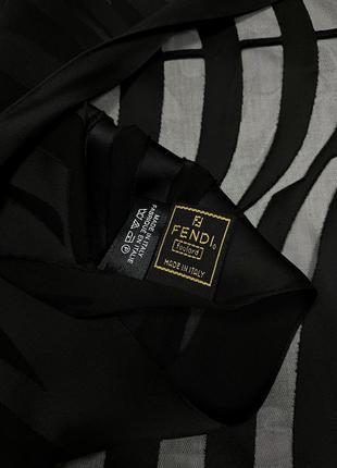 Винтажный платок шарф fendi оригинал5 фото