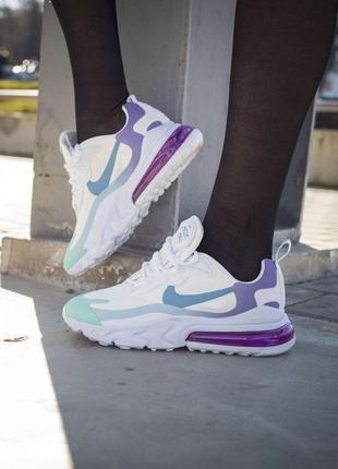 Nike air max 270 react стильные женские кроссовки найк белый цвет (весна-лето-осень)😍