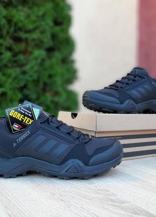 Adidas terrex continental чорні кросівки чоловічі нубук зимові осінні водонепроникні адідас терекс топ якість термо єврозима ботінки сапоги теплі