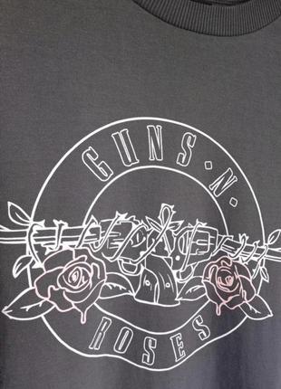 Серый свитшот джемпер кофта guns n roses3 фото