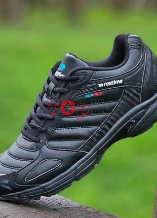 Кроссовки мужские черные осенние весенние демисезонные, кросівки чоловічі чорні демісезонні