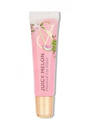 Оригинальный блеск для губ victoria’s secret. виктория сикрет. выктория сикрет. flavored lip gloss juicy melon2 фото