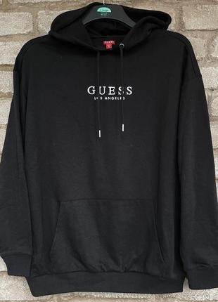 Легка толстовка з капюшоном guess розмір s оверсайз тері фліс оригінал