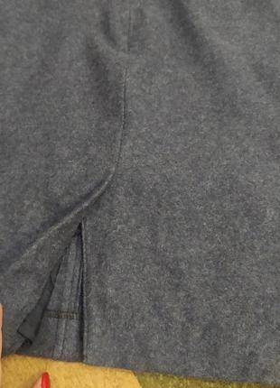 Шикарная теплая шерстяная юбка миди юбка хс, с размером8 фото