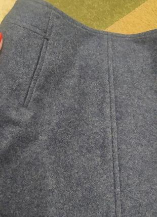 Шикарна тепла шерстяна юбка міді спідниця хс, с розмір7 фото