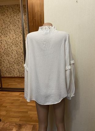 Нежная воздушная качественная молочная блуза primark размер 50-525 фото