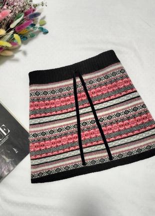 Юбка из шерсти в этно стиле