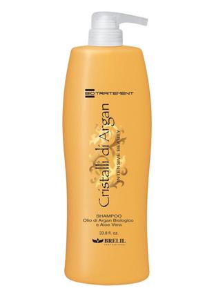 Шампунь увлажняющий breliil intensive shampoo cristalli di argan