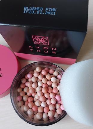 Рум'яна-кульки avon true colour 2 в 1. "blushed pink", "deep bronze","medium tan","cool" .22г