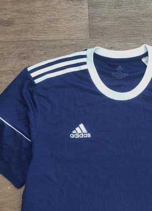 Футболка adidas спортивная мужская футбол с лампасами xl aeroready clima cool майка1 фото