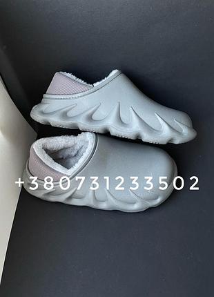 Сабо утепленные, утепленные crocs, теплые тапочки, тапочки, кроксы