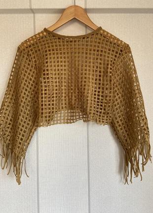 Кроп топ сетка накидка