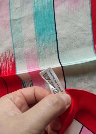 Шикарный фирменный шелковый  дизайнерский платок vivienne westwood, англия, made in italy.5 фото