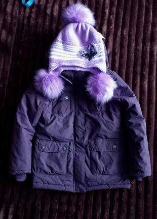 Куртка зимова + шапка1 фото