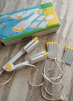 Щипцы, утюжок, гофре, плойка для волос профессиональные babyliss 4x4 crimper